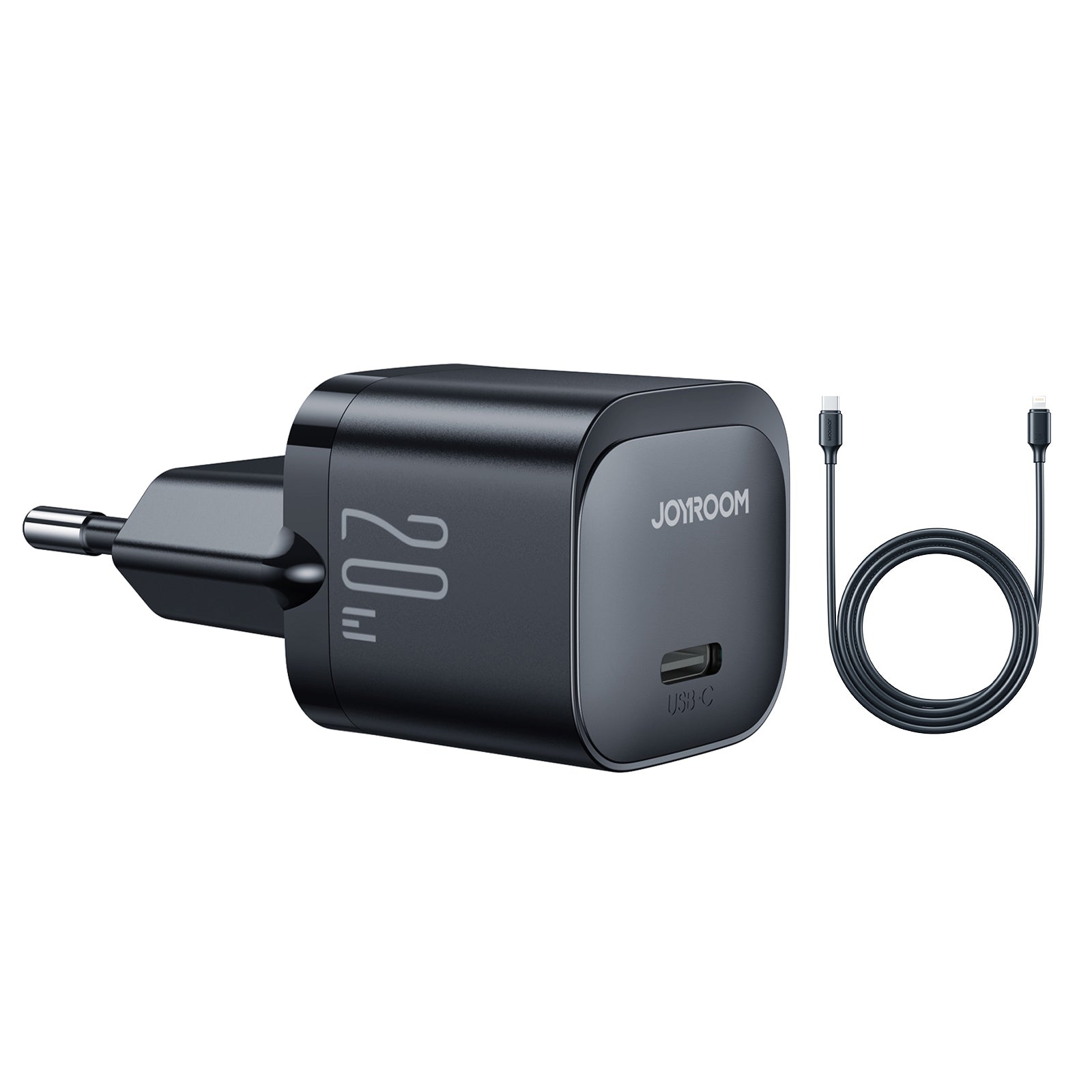 JOYROOM JR-TCF02 Type-C Mini Power Adapter PD 20W Fast Charger with 1m Type-C to Lightning Cable JOYROOM JR-TCF02 Type-C Mini Power Adapter PD 20W Fast Charger with 1m Type-C to Lightning Cable